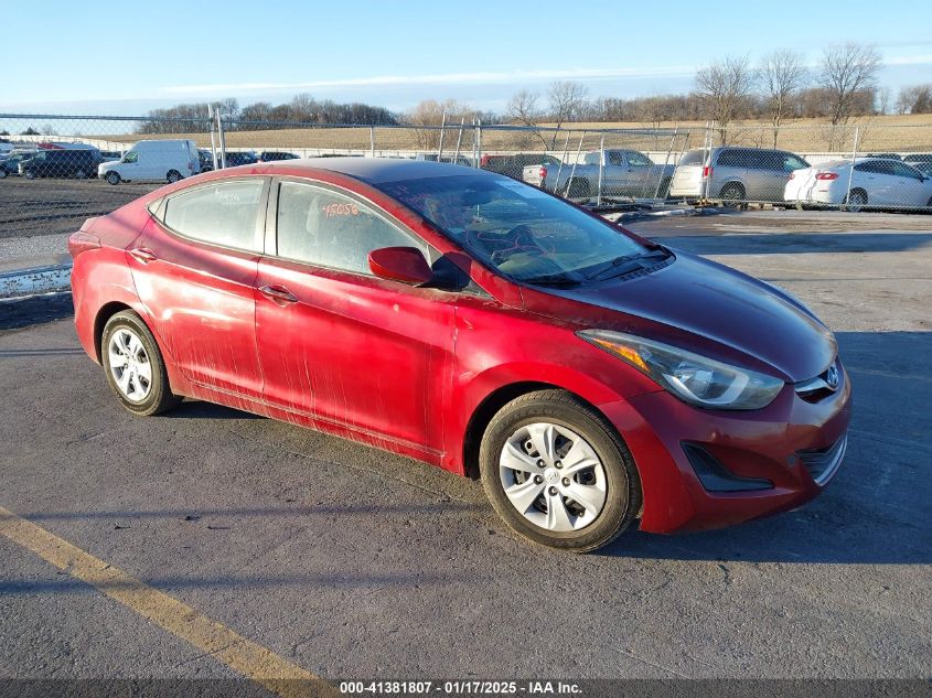 VIN 5NPDH4AE5GH711959 2016 HYUNDAI ELANTRA no.1