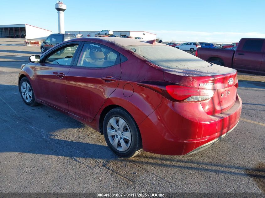 VIN 5NPDH4AE5GH711959 2016 HYUNDAI ELANTRA no.3