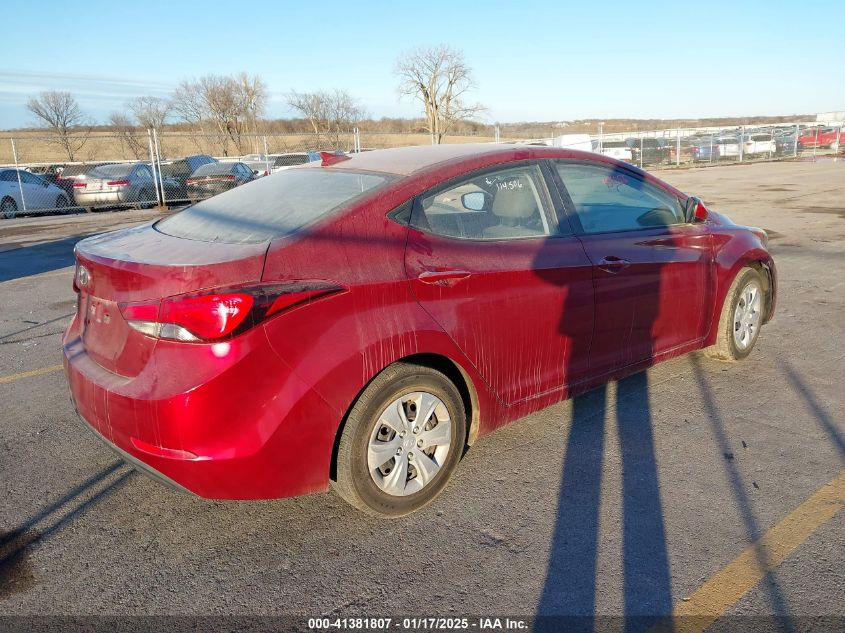 VIN 5NPDH4AE5GH711959 2016 HYUNDAI ELANTRA no.4