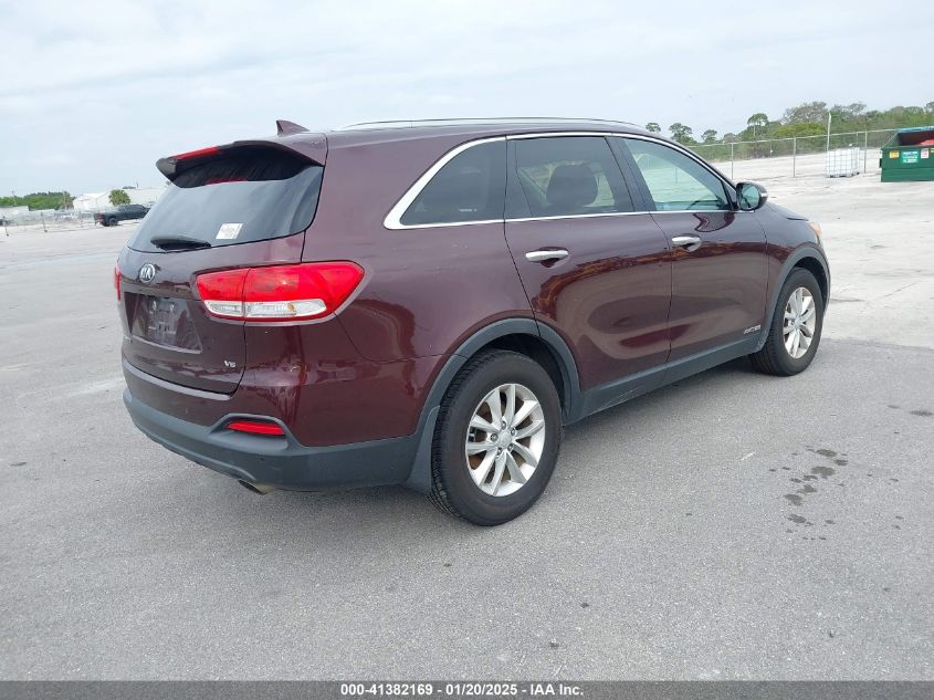 VIN 5XYPGDA53GG162947 2016 KIA Sorento, 3.3L Lx no.4