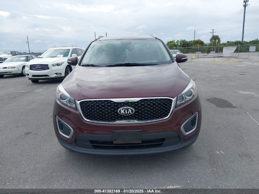 VIN 5XYPGDA53GG162947 2016 KIA Sorento, 3.3L Lx no.6