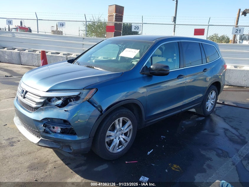 2016 HONDA PILOT LX - 5FNYF5H17GB023783