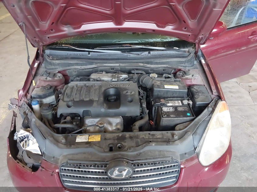 2007 HYUNDAI ACCENT VIN: KMHCN46C27U111106