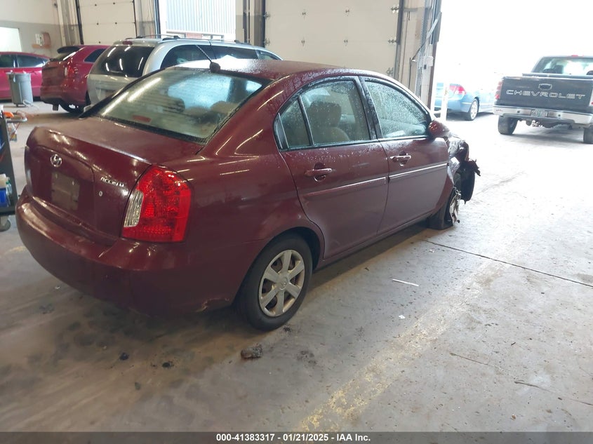 2007 HYUNDAI ACCENT VIN: KMHCN46C27U111106