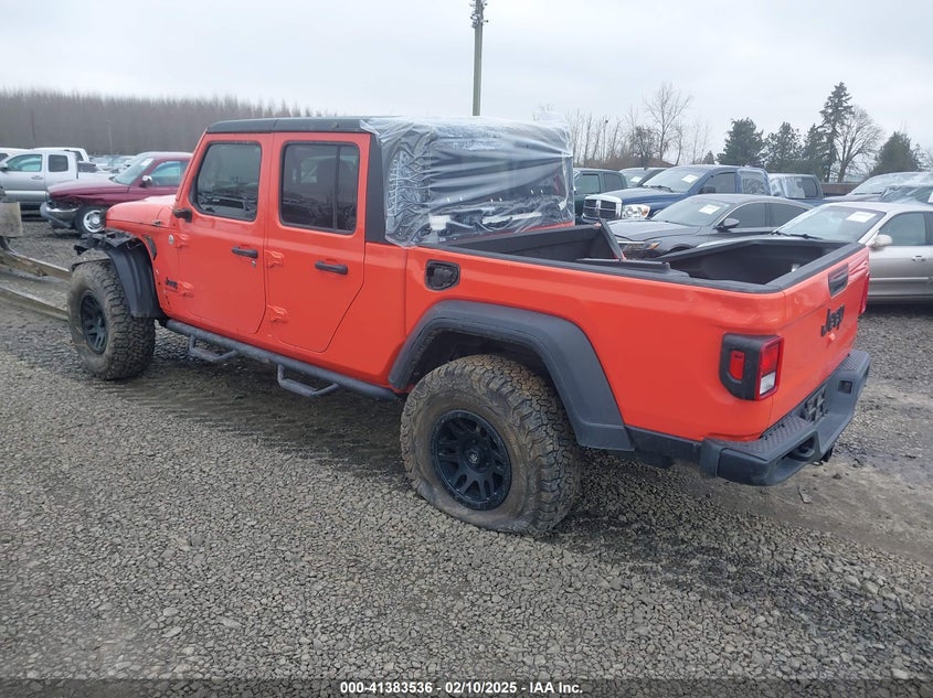 Vin: 1c6hjtag6ll156888, lot: 41874021, jeep gladiator sport s 4x4 20203