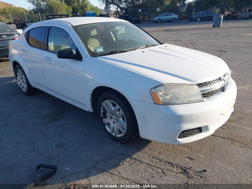 VIN 1C3CDZAB7EN118809 2014 DODGE AVENGER no.1