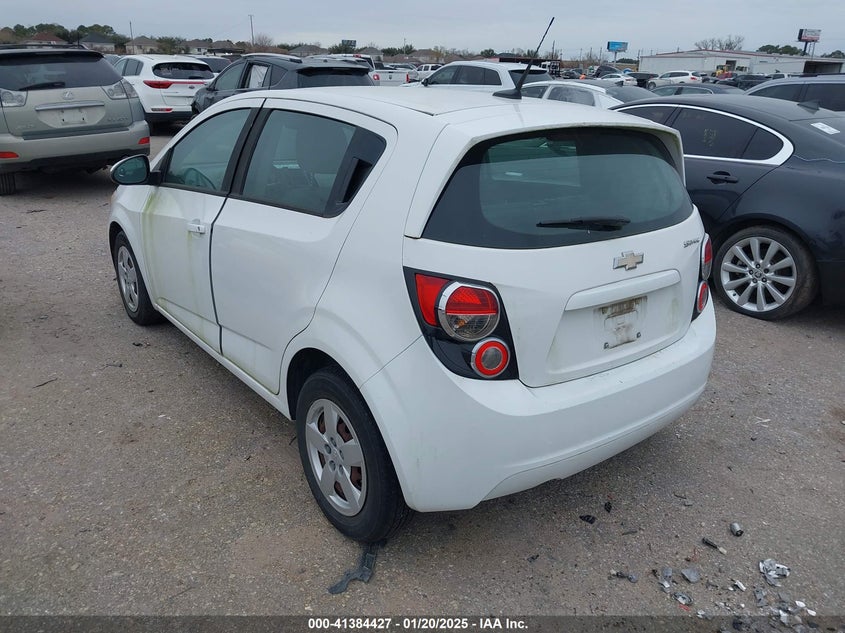 2014 CHEVROLET SONIC VIN: 1G1JA6SH9E4206272