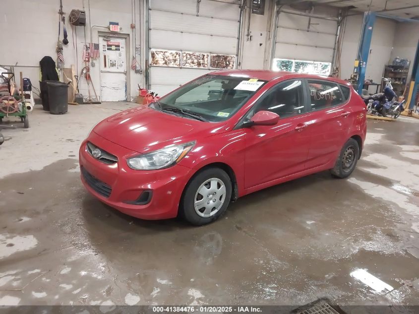 VIN KMHCT5AEXDU113394 2013 HYUNDAI ACCENT no.2