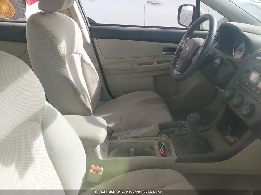 2012 SUBARU IMPREZA VIN: JF1GJAD6XCG030723