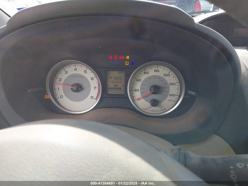2012 SUBARU IMPREZA VIN: JF1GJAD6XCG030723