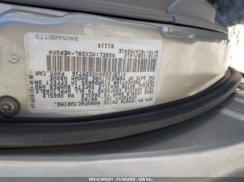 2004 Toyota Avalon Xls VIN: 4T1BF28B04U339716 Lot: 41385201