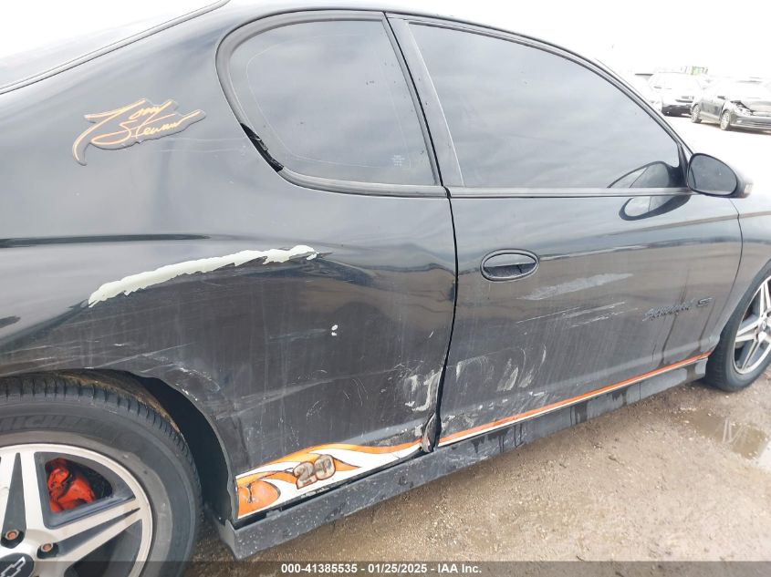 2005 Chevrolet Monte Carlo Supercharged Ss VIN: 2G1WZ121459254876 Lot: 41385535