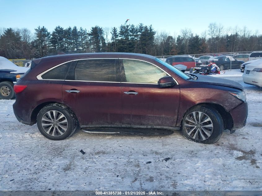 2016 Acura Mdx Technology Acurawatch Plus Packages/Technology Package VIN: 5FRYD4H42GB018919 Lot: 41385738
