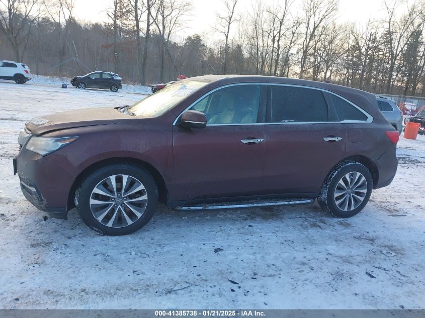 2016 Acura Mdx Technology Acurawatch Plus Packages/Technology Package VIN: 5FRYD4H42GB018919 Lot: 41385738