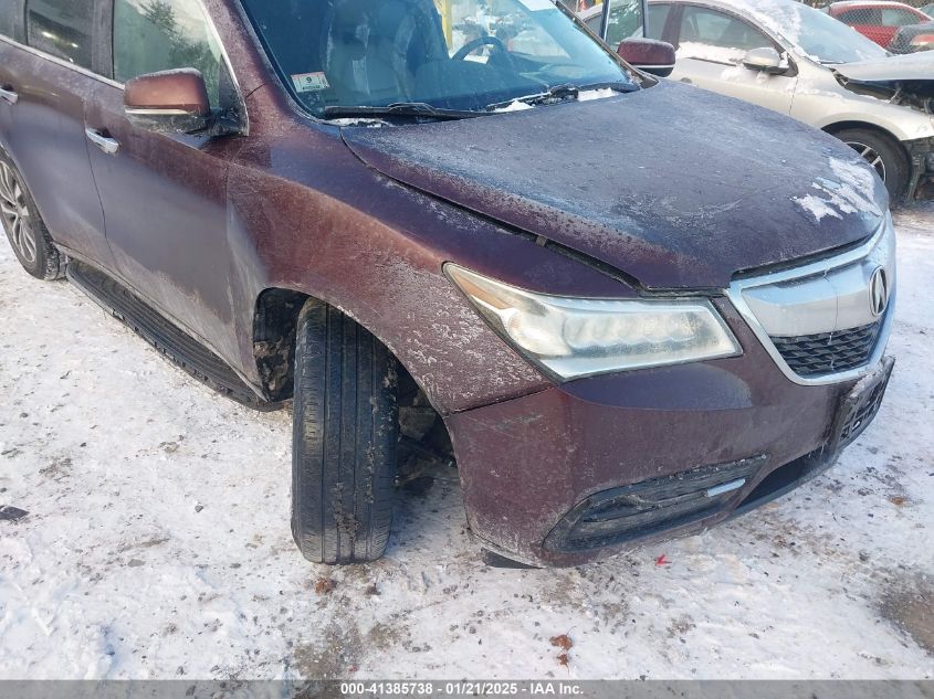 2016 Acura Mdx Technology Acurawatch Plus Packages/Technology Package VIN: 5FRYD4H42GB018919 Lot: 41385738