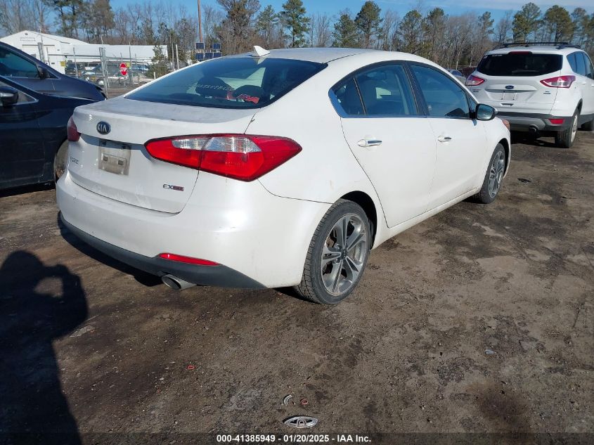 VIN KNAFX4A82E5094584 2014 KIA FORTE no.4