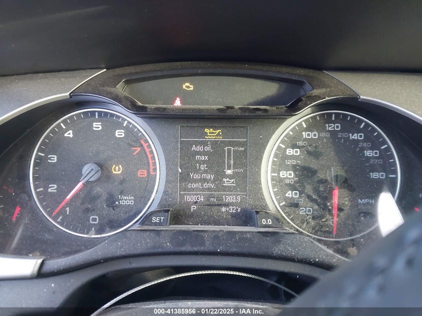 2012 AUDI A4 VIN: WAUEFAFL3CN020680
