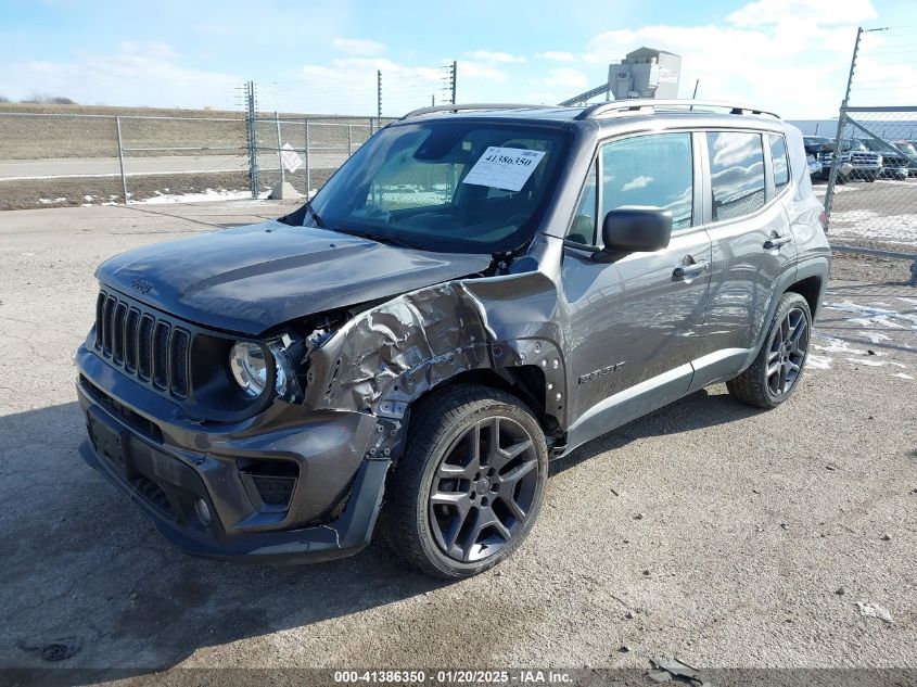 VIN ZACNJCBB1MPM33620 2021 Jeep Renegade, Latitude Fwd no.2