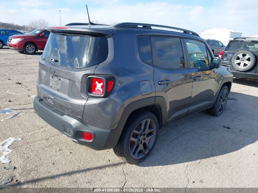 VIN ZACNJCBB1MPM33620 2021 Jeep Renegade, Latitude Fwd no.4