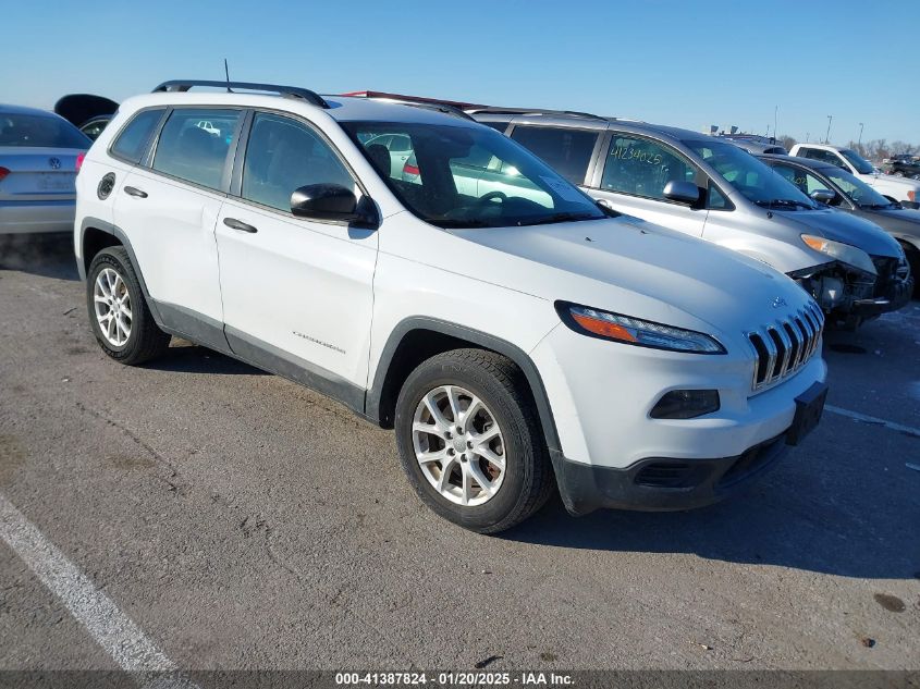 VIN 1C4PJMAB8GW153588 2016 Jeep Cherokee, Sport no.1