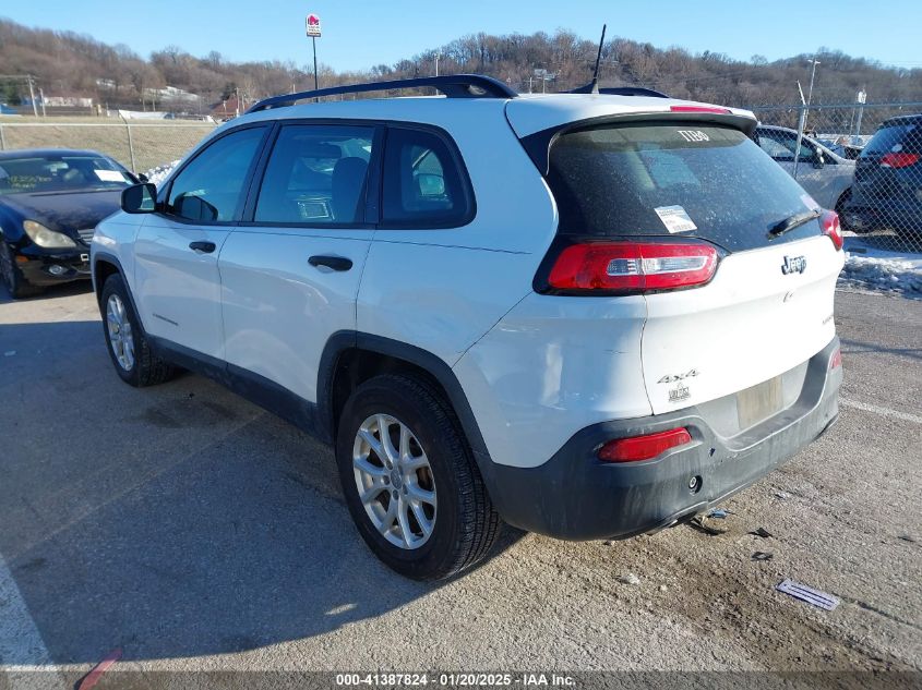 VIN 1C4PJMAB8GW153588 2016 Jeep Cherokee, Sport no.3