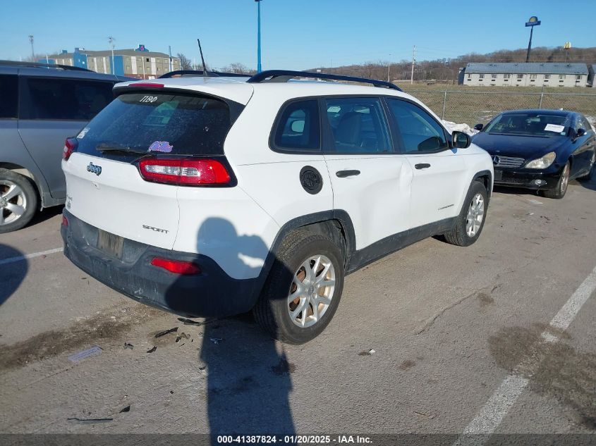 VIN 1C4PJMAB8GW153588 2016 Jeep Cherokee, Sport no.4