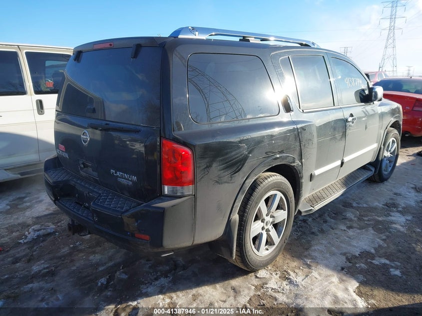 Vin: 5n1ba0ne3cn619141, lot: 41878436, nissan armada platinum 20124