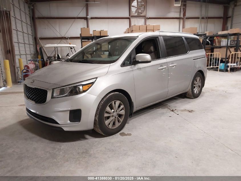 VIN KNDMB5C19G6116690 2016 KIA Sedona, LX no.2