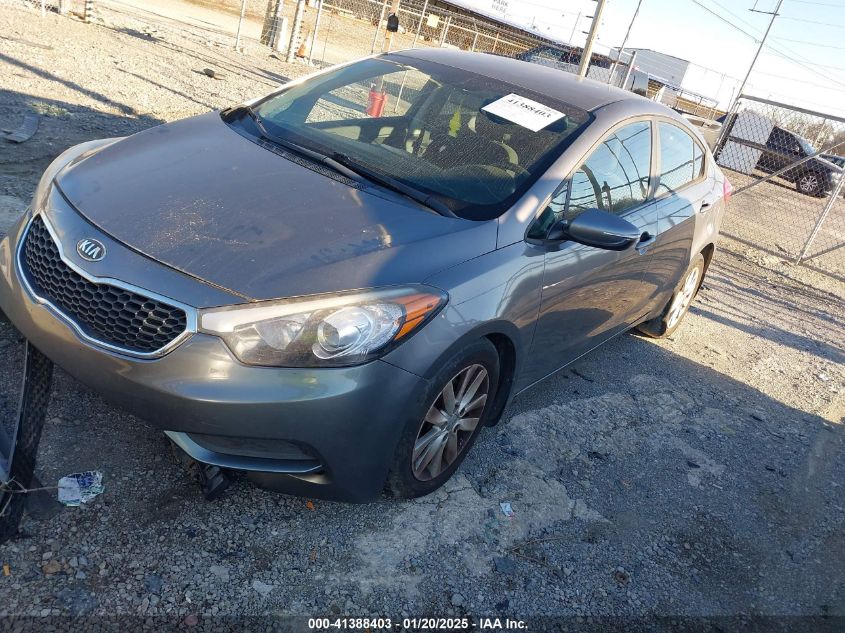 VIN KNAFX4A63G5568639 2016 KIA Forte, LX no.2