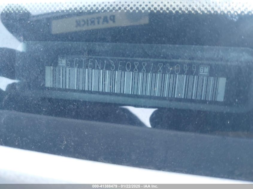 2008 Hummer H3 Suv VIN: 5GTEN13E088183099 Lot: 41388479