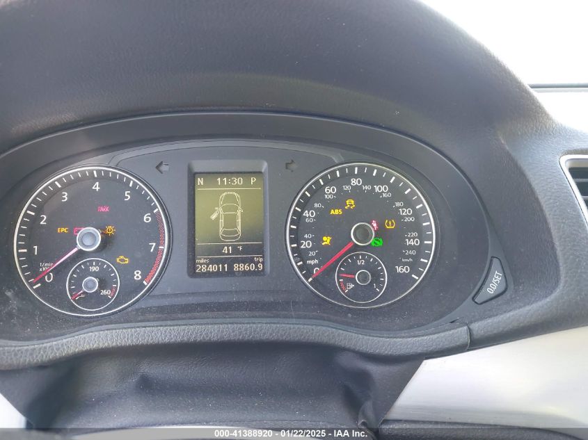 2012 Volkswagen Passat 2.5L Se VIN: 1VWBH7A32CC028563 Lot: 41388920