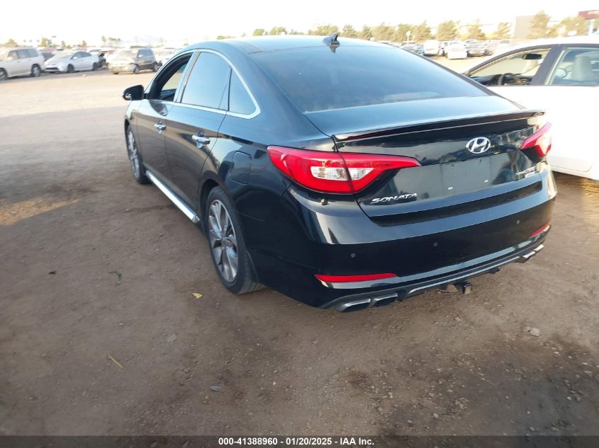 VIN 5NPE34AB9FH161415 2015 Hyundai Sonata, Limited... no.3