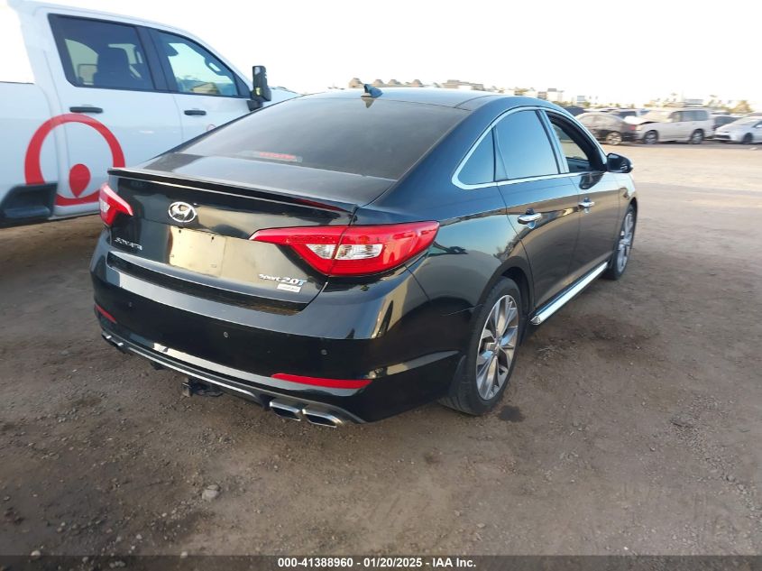 VIN 5NPE34AB9FH161415 2015 Hyundai Sonata, Limited... no.4