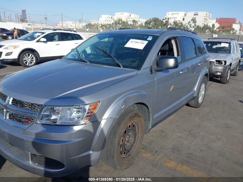 2016 Dodge Journey Se VIN: 3C4PDCAB3GT110767 Lot: 41389390