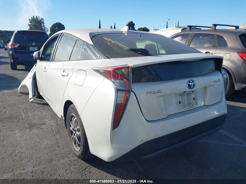 2016 TOYOTA PRIUS VIN: JTDKBRFUXG3005295