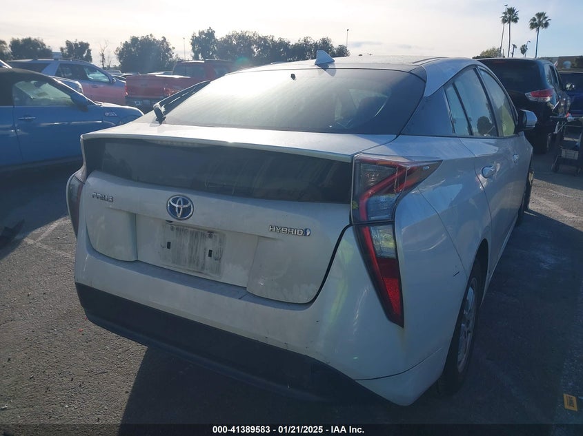 2016 TOYOTA PRIUS VIN: JTDKBRFUXG3005295