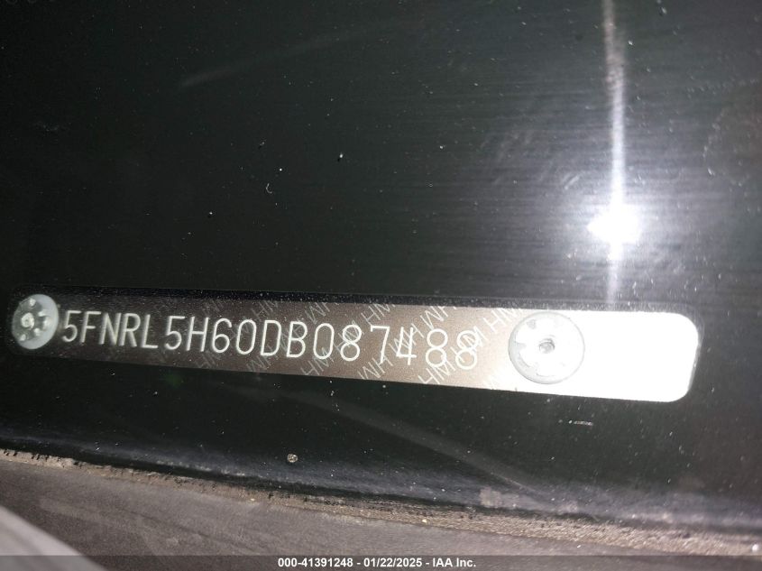 VIN 5FNRL5H60DB087488 2013 Honda Odyssey, Ex-L no.18