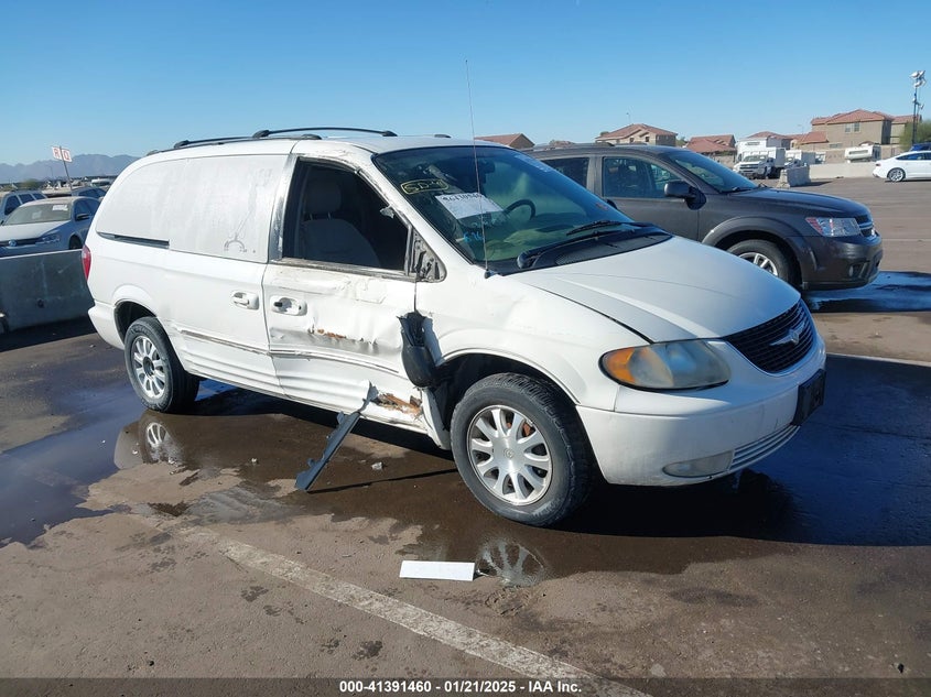 2003 Chrysler Town & Country Lxi white van gasoline 2C4GP54L73R180499 photo #1
