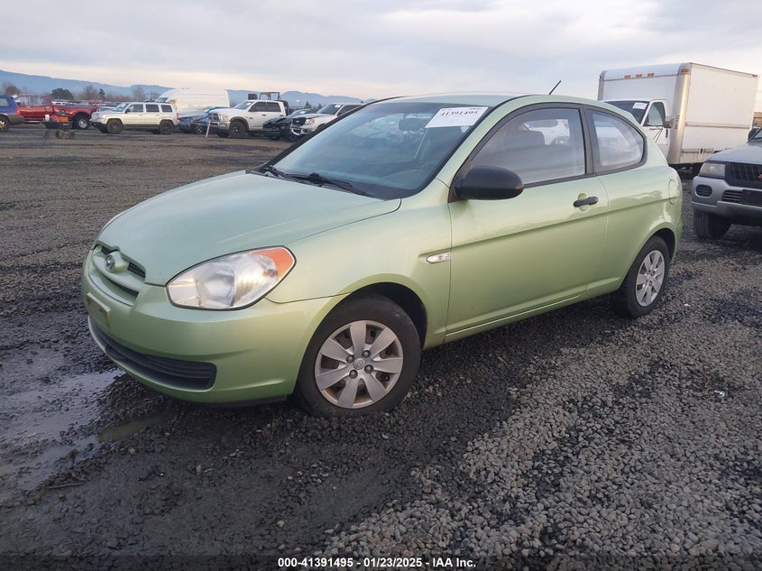 2008 HYUNDAI ACCENT VIN: KMHCM36C78U060720