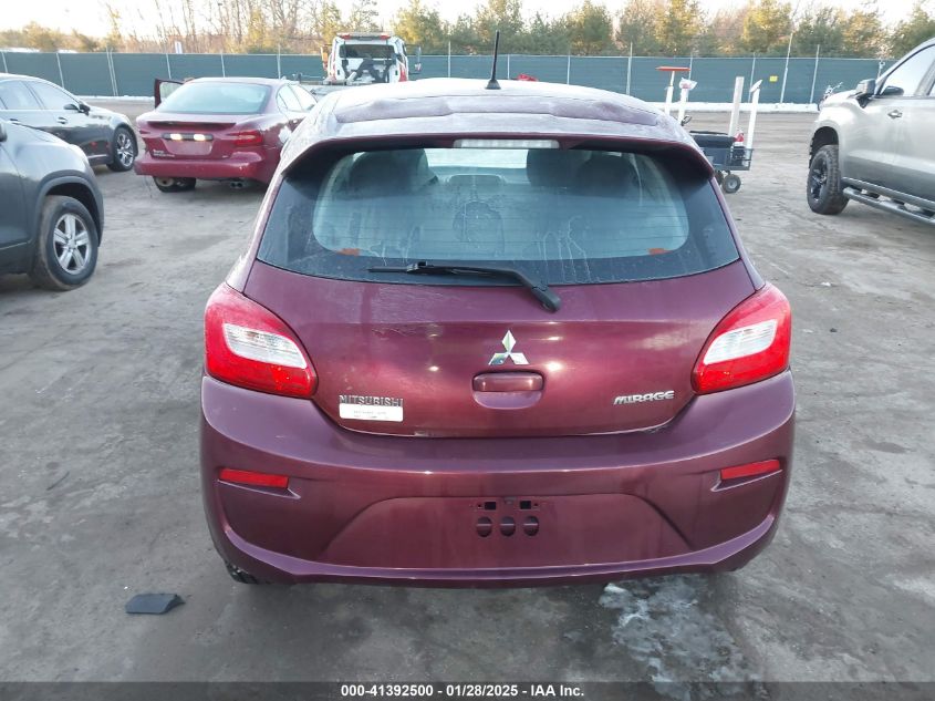 2017 Mitsubishi Mirage Es VIN: ML32A3HJ8HH010148 Lot: 41392500