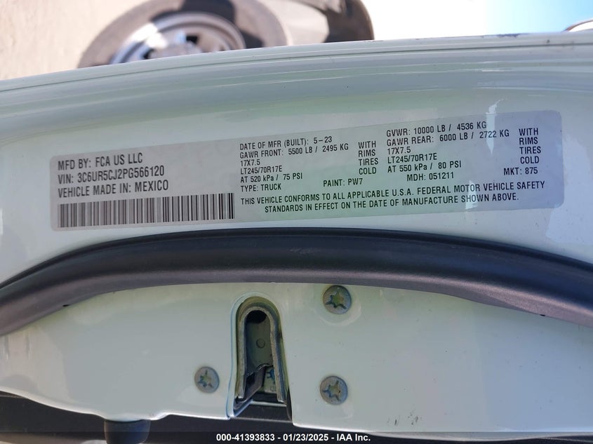 2023 RAM 2500 TRADESMAN  4X4 6'4 BOX - 3C6UR5CJ2PG566120