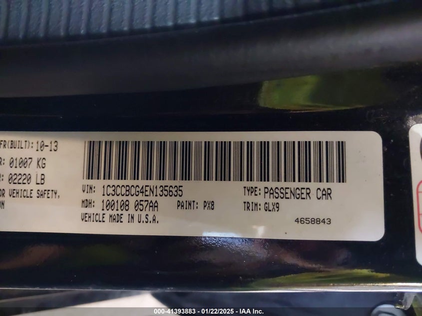 2014 CHRYSLER 200 LIMITED - 1C3CCBCG4EN135635