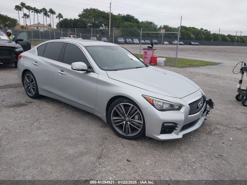 VIN JN1BV7AP6EM672761 2014 INFINITI Q50 no.1