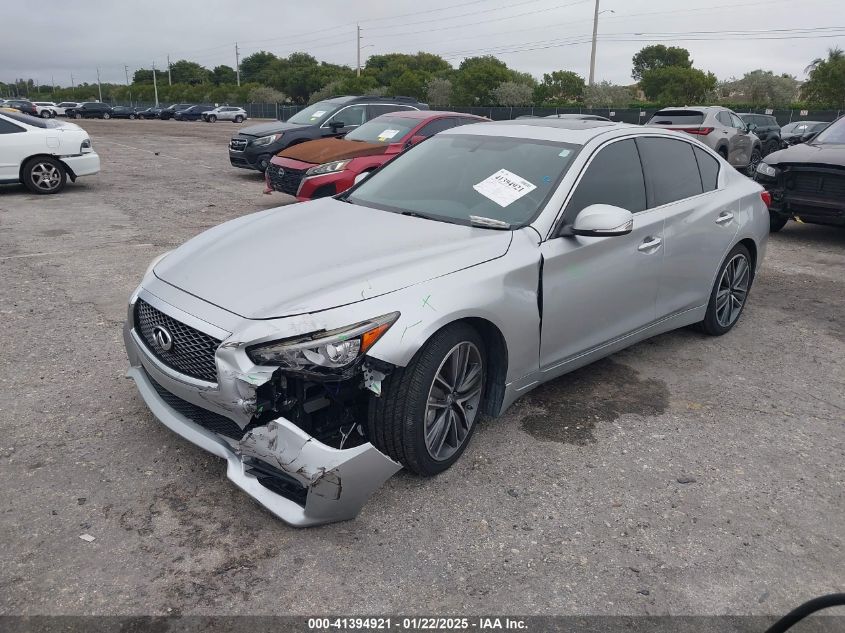 VIN JN1BV7AP6EM672761 2014 INFINITI Q50 no.2