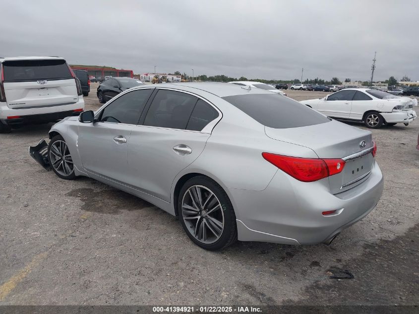 VIN JN1BV7AP6EM672761 2014 INFINITI Q50 no.3