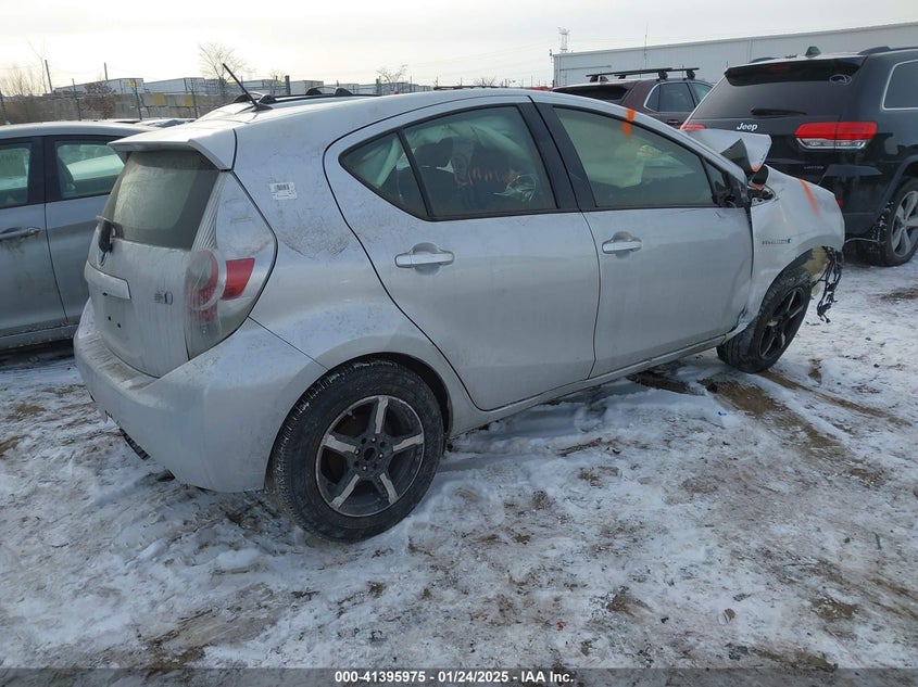 2012 TOYOTA PRIUS C VIN: JTDKDTB31C1017121