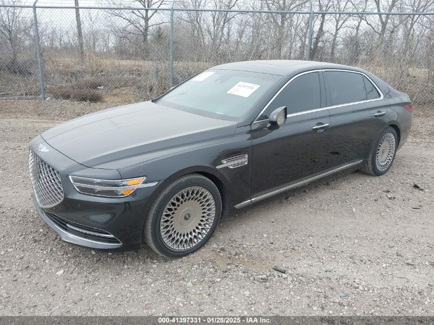 2020 Genesis G90 5.0 Ultimate Rwd VIN: KMTF54PHXLU078735 Lot: 41397331