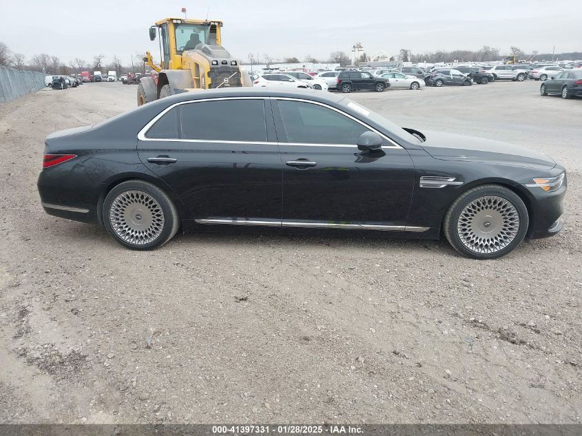 2020 Genesis G90 5.0 Ultimate Rwd VIN: KMTF54PHXLU078735 Lot: 41397331