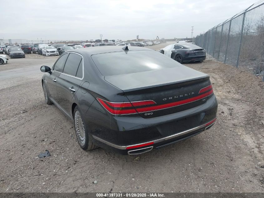 2020 Genesis G90 5.0 Ultimate Rwd VIN: KMTF54PHXLU078735 Lot: 41397331