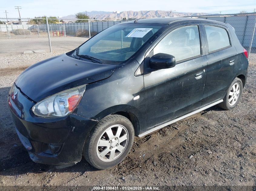 VIN ML32A3HJ4EH003676 2014 MITSUBISHI MIRAGE no.2